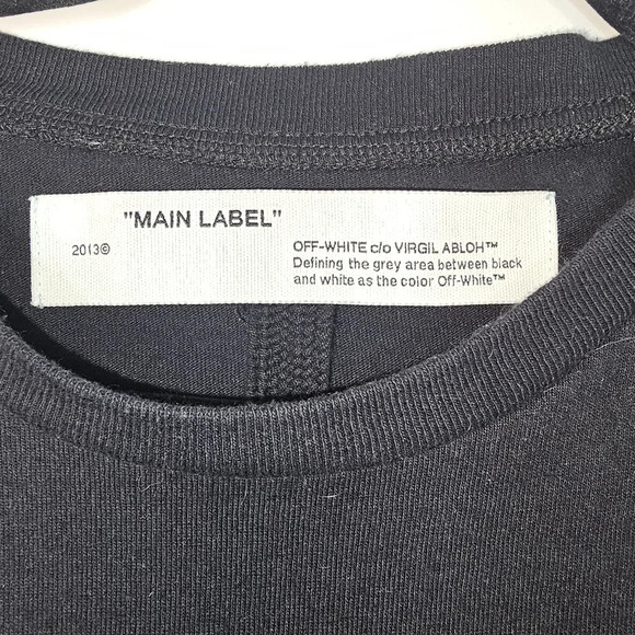 Off -White Main label Pascal Painting Long Sleeve T Shirt Black size - Picture 6 of 12